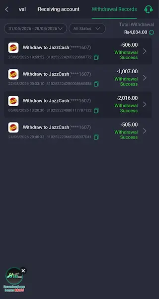 z777 game withdrawl