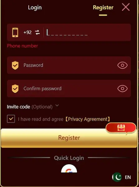 m91 game register