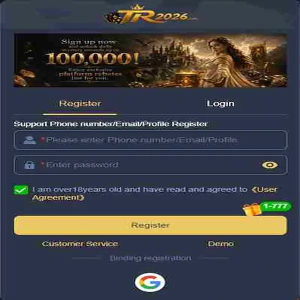 Register TR2026 Game APK New Version