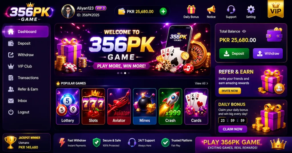 356PK Game Apk For Android Users