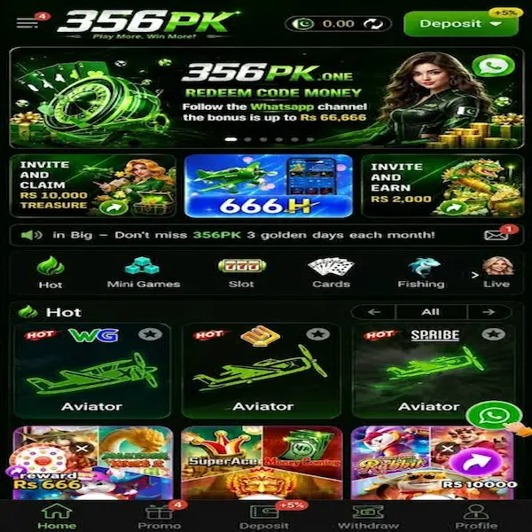 356pk Game features